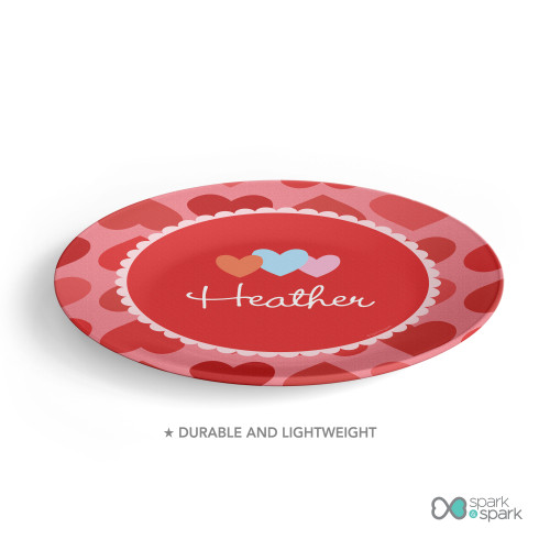 Lovely Hearts Kids Plates