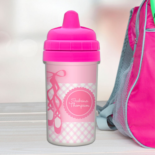 My Ballerina Shoes Personalized Sippy Cups