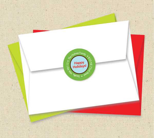 Rudolph In The Snow Christmas Address Labels