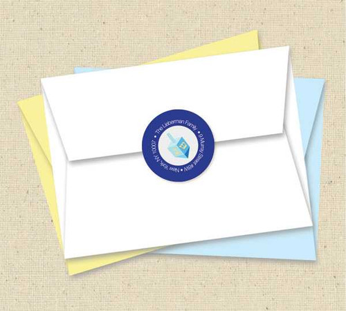 Coins And Dreidels Address Label