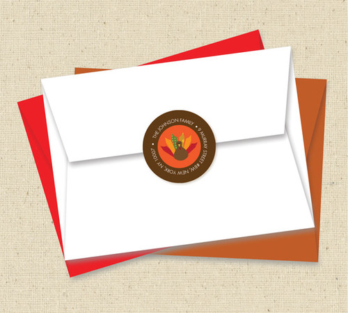 Turkey Wishes Customized Address Labels