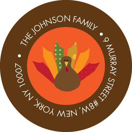 Turkey Wishes Customized Address Labels