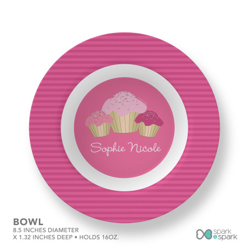 Sweet Cupcakes Kids Bowl