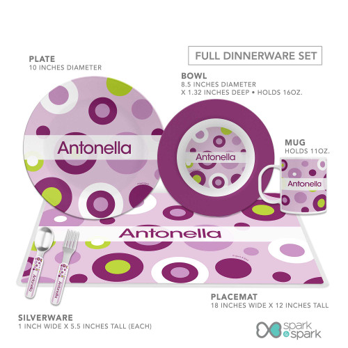 Circles and Circles Purple Kids Bowl