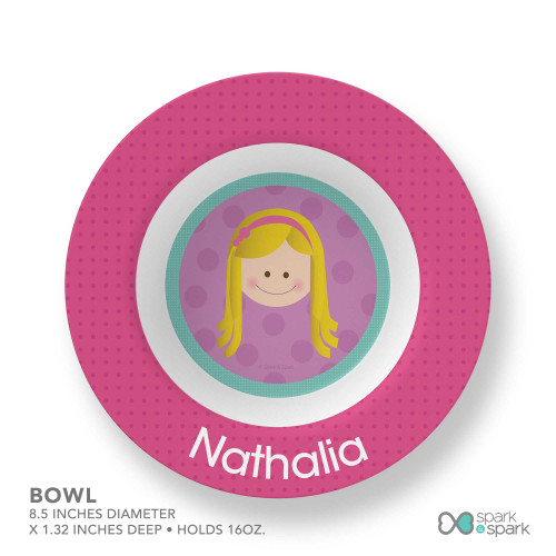 Just Like Me Girl Lavender Kids Bowl