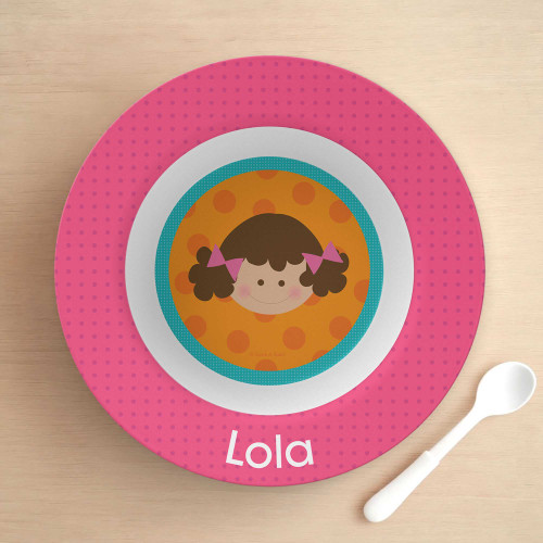 Just Like Me Girl Orange Kids Bowl