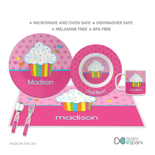 Rainbow Cupcake Kids Bowl