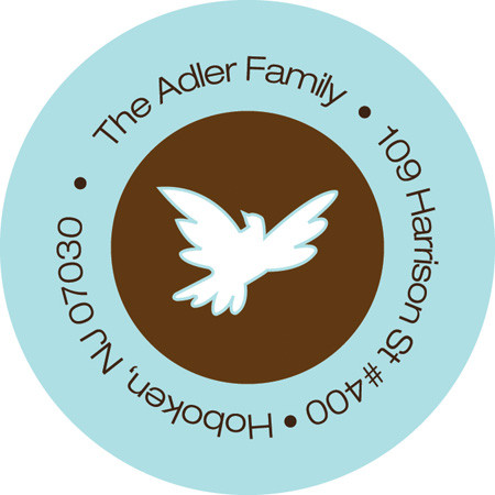 Dove of peace label