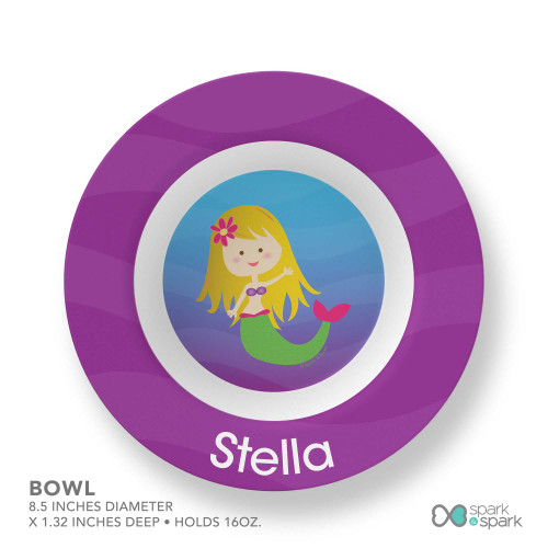 Cute Mermaid Kids Bowl