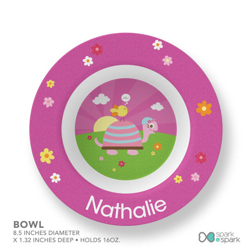 Turtle and Happy Bird Kids Bowl
