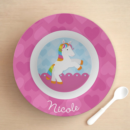 Cute Rainbow Pony Kids Bowl
