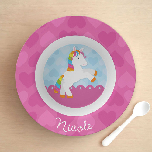 Cute Rainbow Pony Kids Bowl