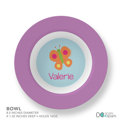 Sweet Butterfly Kids Bowl