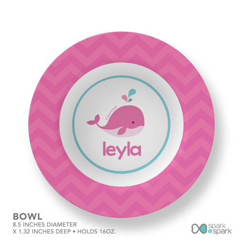 Sweet Pink Whale Kids Bowl