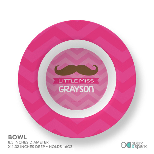 Little Miss Mustache Kids Bowl