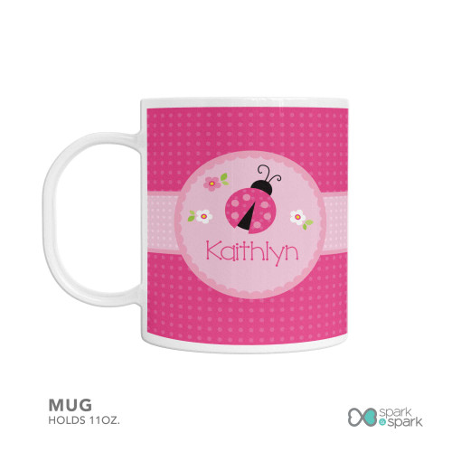 Sweet Pink Lady Bug Kids Bowl
