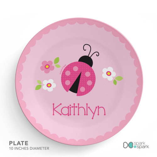 Sweet Pink Lady Bug Kids Bowl