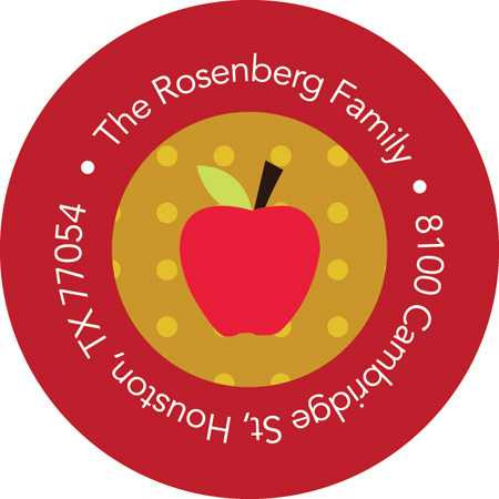 Honey and apples label
