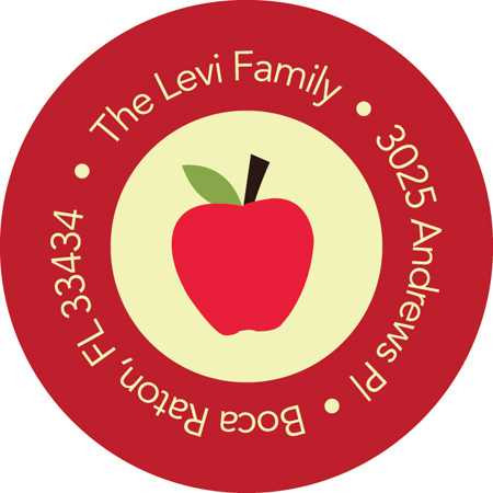 Sweet apples and honey label
