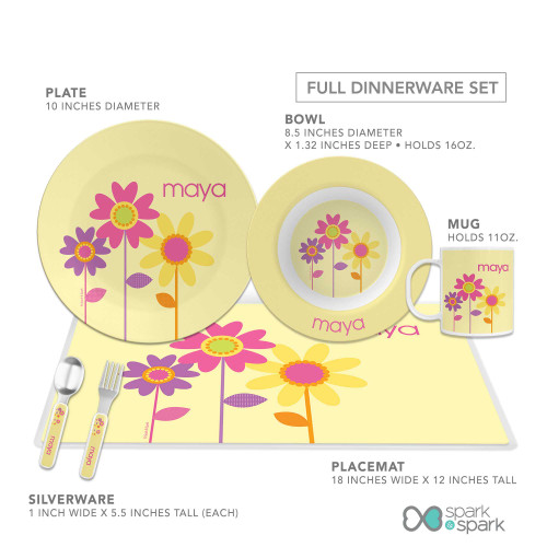 Three Spring Blooms Kids Bowl