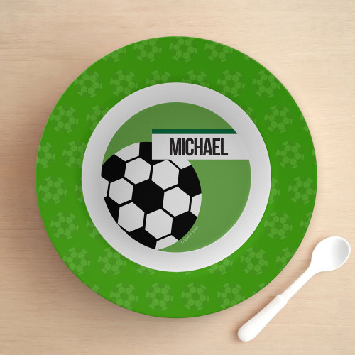 Soccer Fan Green Kids Bowl