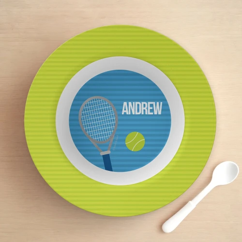 Tennis Fan Boy Kids Bowl