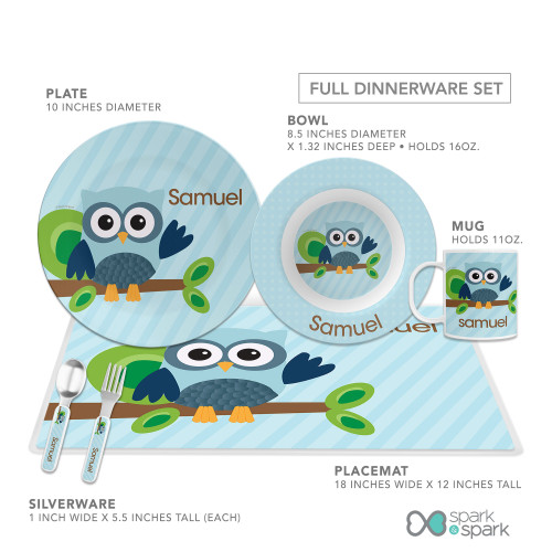 Owl Be Yours Blue Kids Bowl