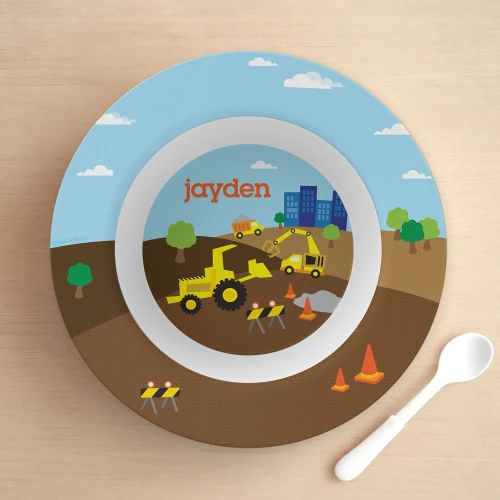 Construction Site Kids Bowl