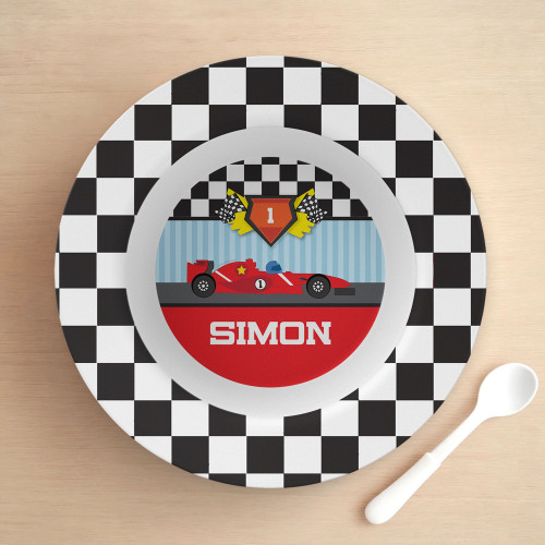 Fast Race Personalized Boys Bowl