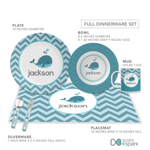 Sweet Little Blue Whale Kids Bowl