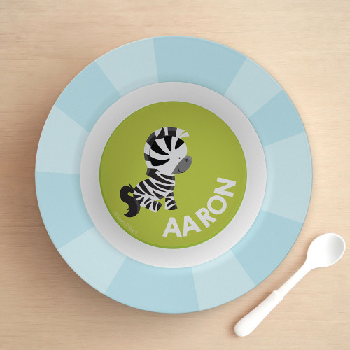 Cute Baby Zebra Kids Bowl