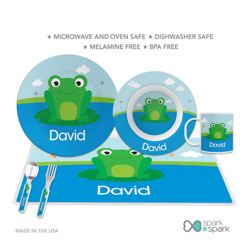 Cute Smiley Frog Kids Bowl
