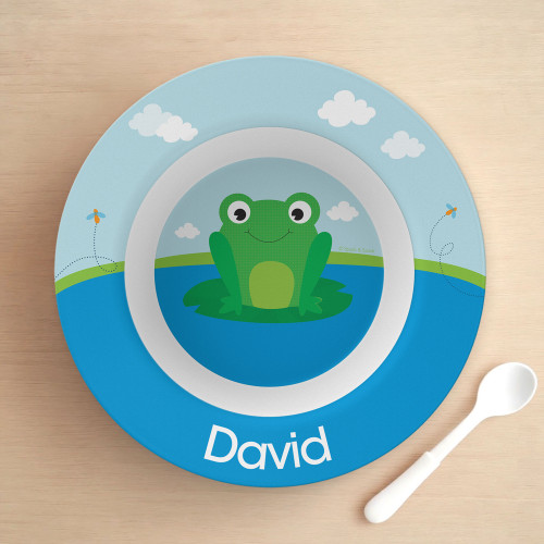 Cute Smiley Frog Kids Bowl