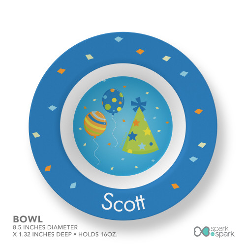 Boy Bday Cheers Kids Bowl
