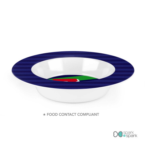 Brilliant Initial Green Kids Plate