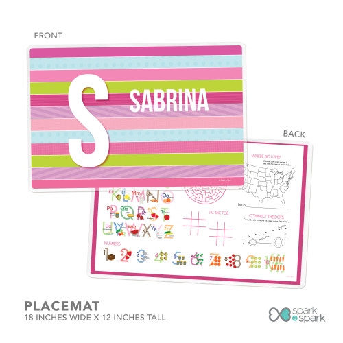 Sweet Lines Kids Placemat