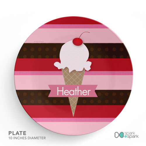 Strawberry Cone Kids Placemat