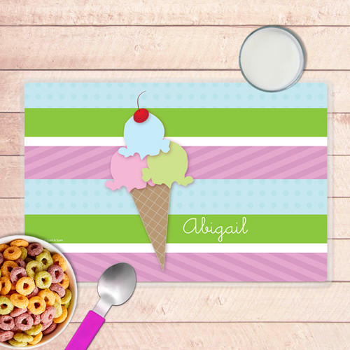 Yummy Ice Cream Kids Placemat