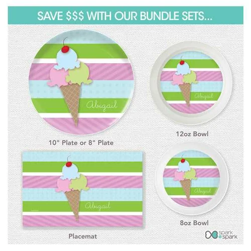 Yummy Ice Cream Kids Placemat