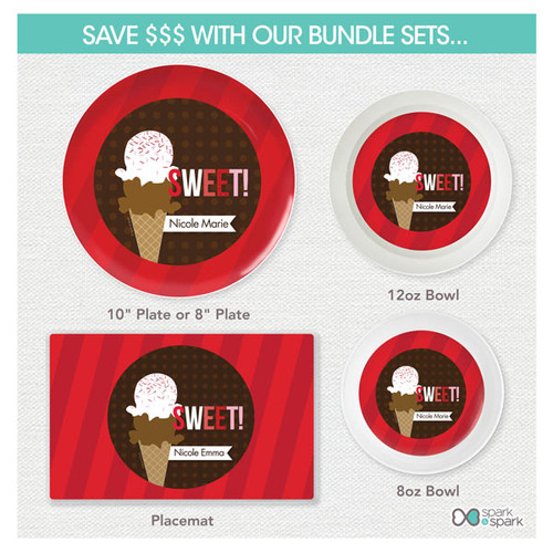 Sweet & Yummy Red Kids Placemat