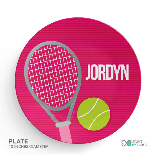Tennis Fan Girl Kids Placemat