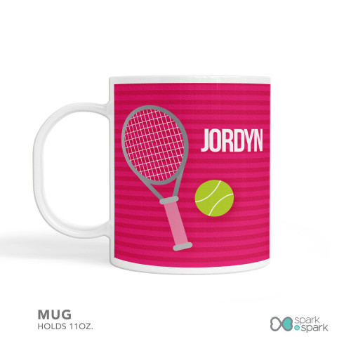 Tennis Fan Girl Kids Placemat