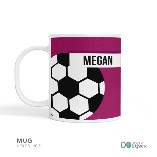 Girl Soccer Fan Purple Placemat
