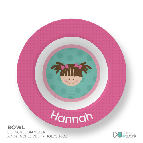 Just Like Me Girl Aqua Kids Placemat