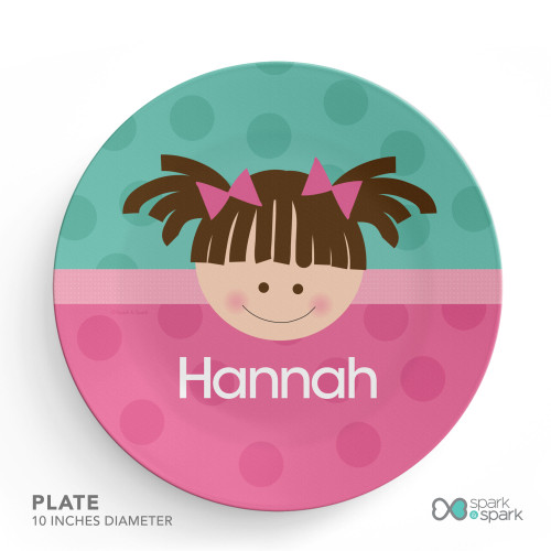 Just Like Me Girl Aqua Kids Placemat