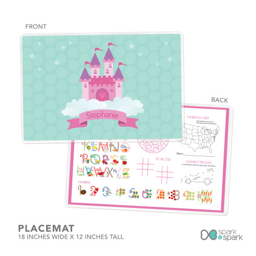 A Castle in the Sky Kids Placemat