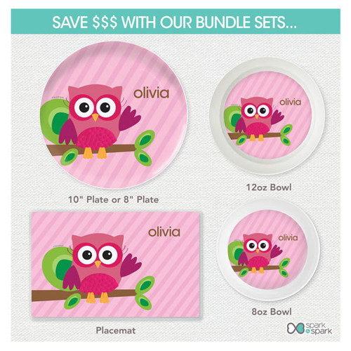 Pink Owl Be Yours Kids Placemat
