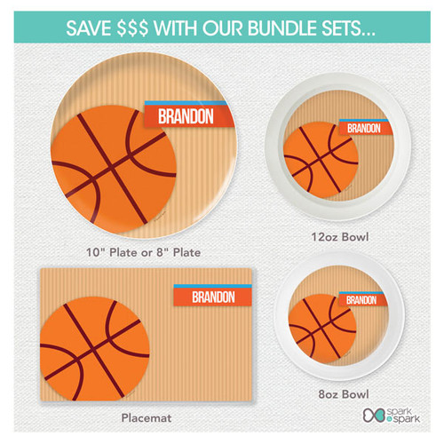Basketball Fan Boy Kids Placemat