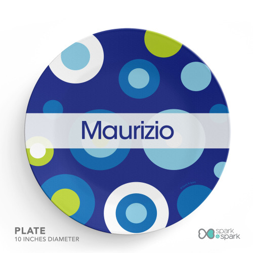 Circles and Circles Blue Kids Placemat