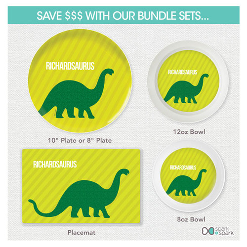 Dino and Me Green Kids Placemat